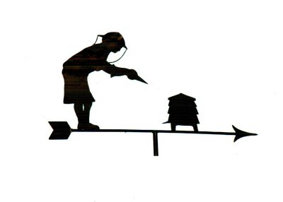 Beekeeper Lady weather vane